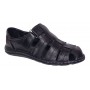 Sandale barbati casual din piele naturala Negru Box GKR73NN